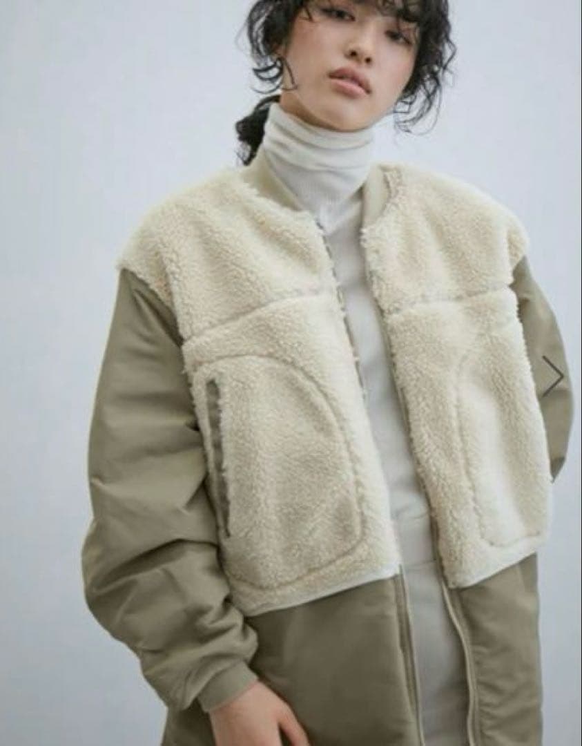 ADAM ET ROPE'アダムエロペMA-1ボアリバーシブルコート　ドラマ着用