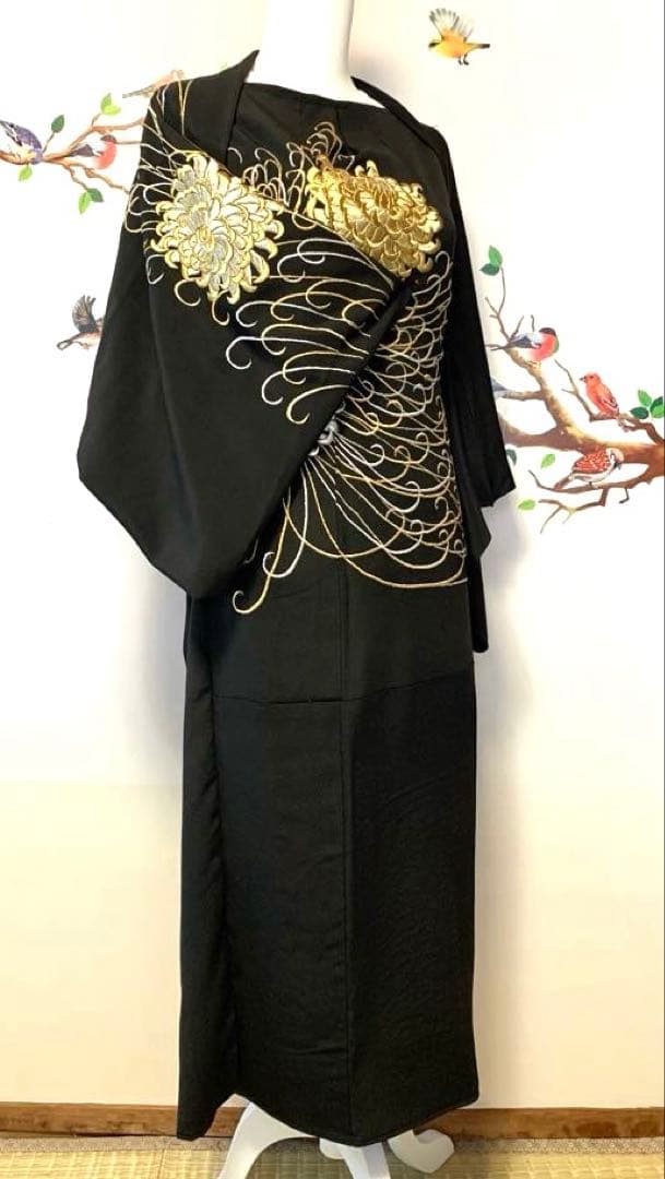 チ*〜様 着物　留袖　リメイク　ロングワンピース　マーガレット風ストール　セット