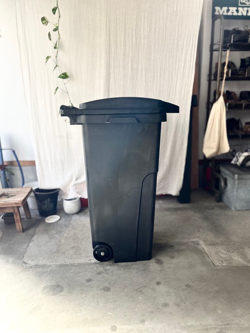 新品未使用RISUキャスターペール90C2ブラック黒90L業務用日本製ゴミ箱