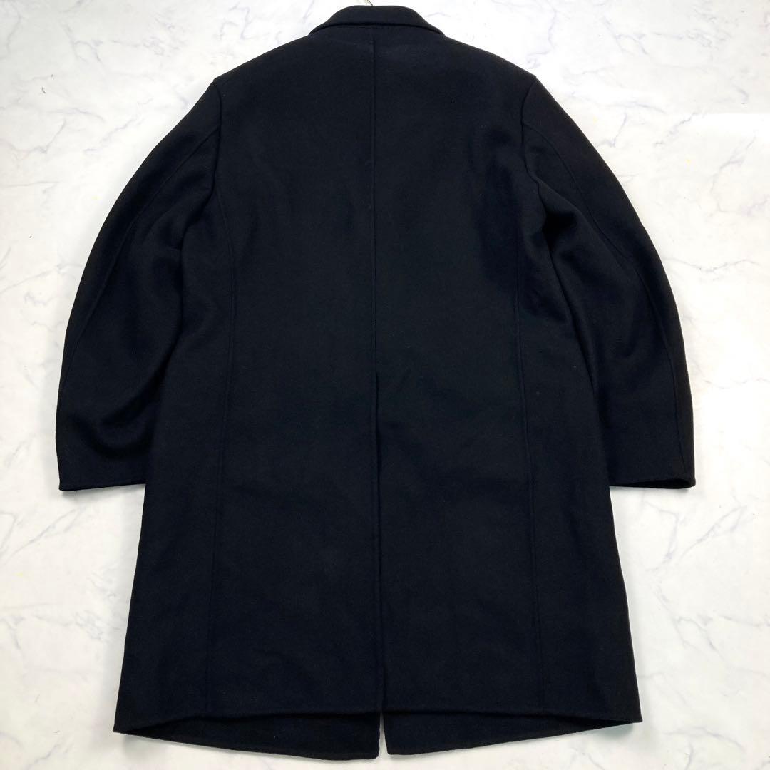希少サイズ ユニクロ＋J ウール　チェスターコート　ブラック　XXL