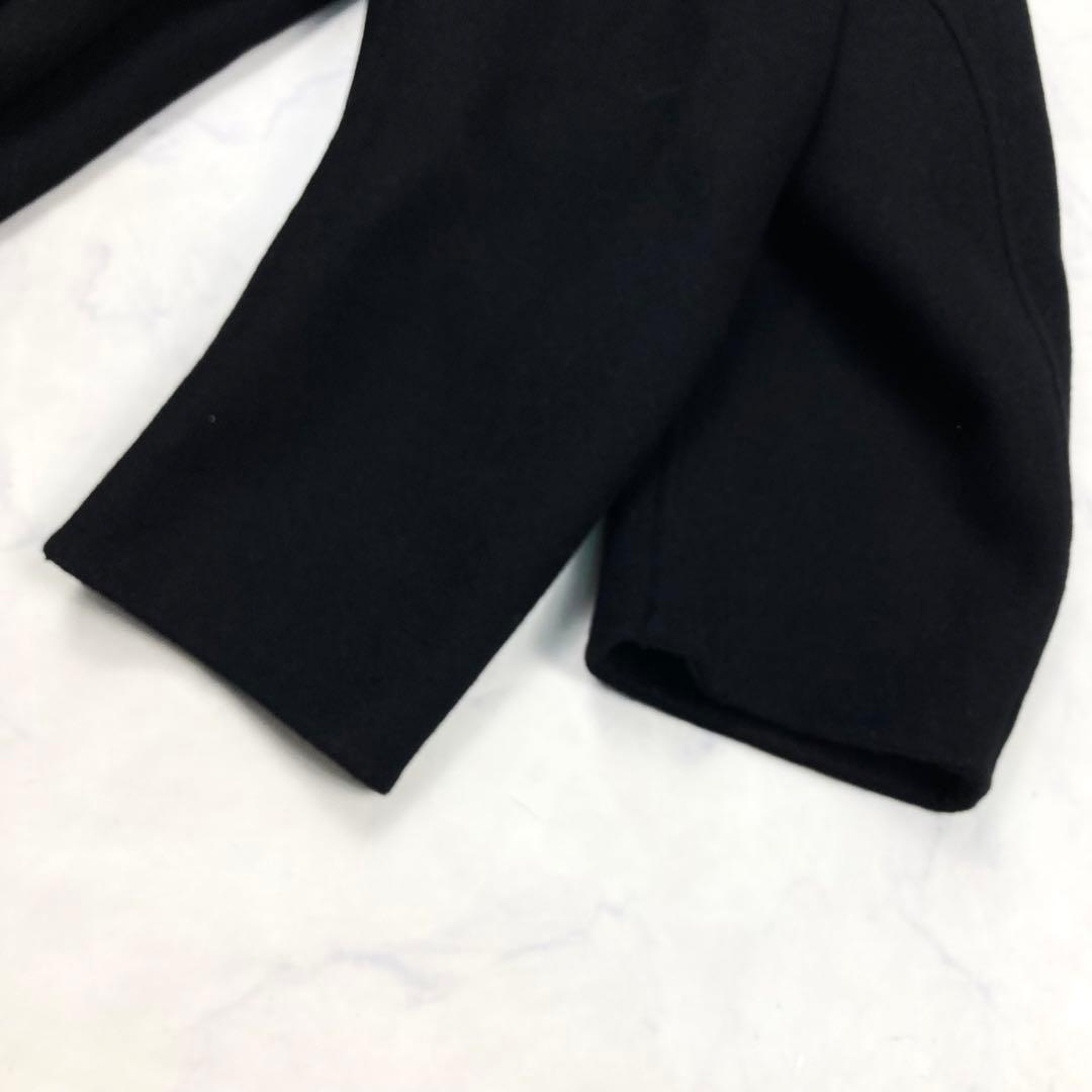 希少サイズ ユニクロ＋J ウール　チェスターコート　ブラック　XXL