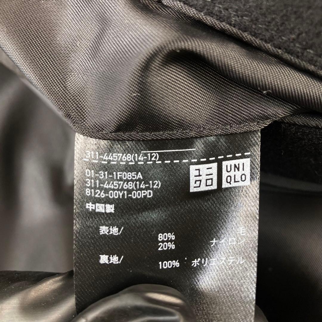 希少サイズ ユニクロ＋J ウール　チェスターコート　ブラック　XXL