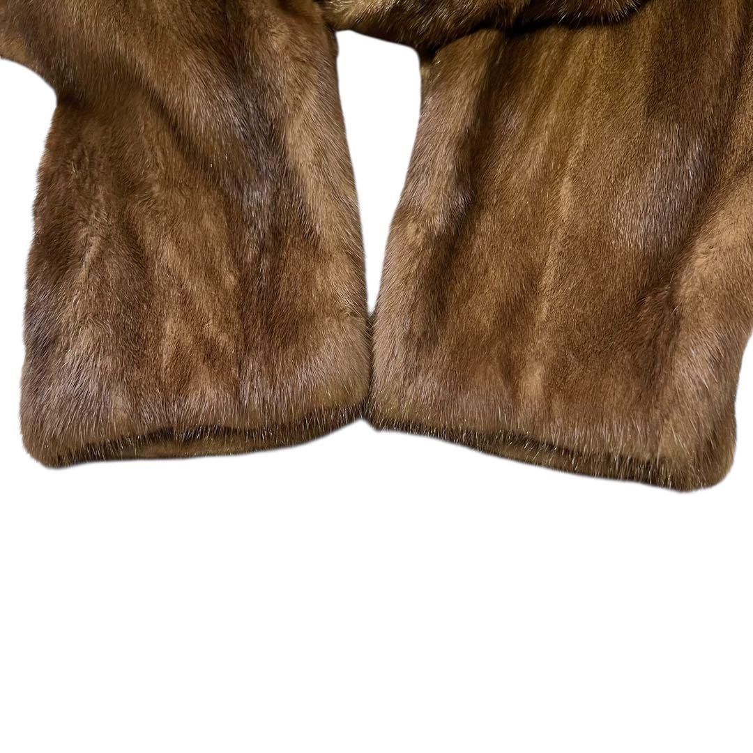 サガミンク デミバフミンク リアルファーコート 毛並み◎ なめし柔らか 13号