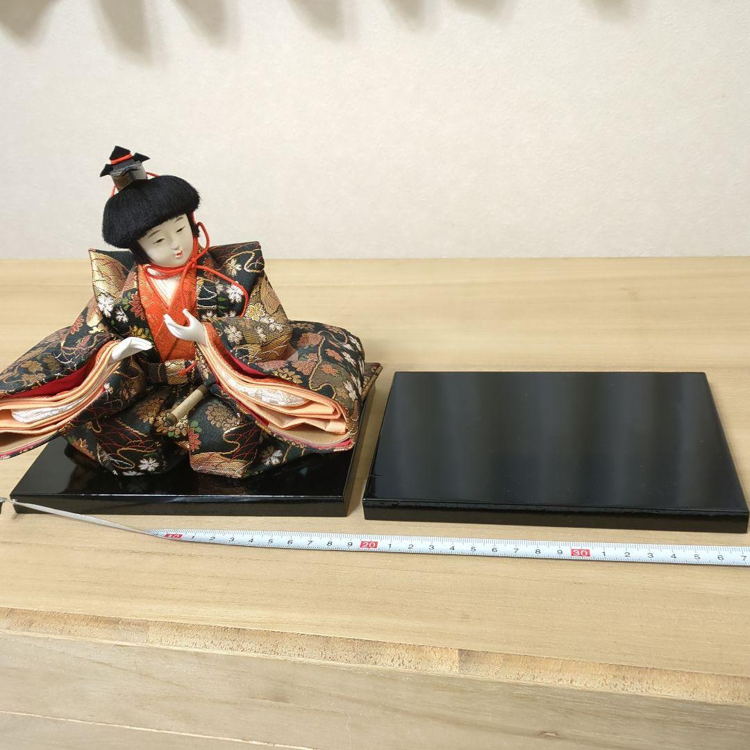 【shinsuke】お雛様七段飾り　人形15体+雪洞　桐箱入り　ビンテージ