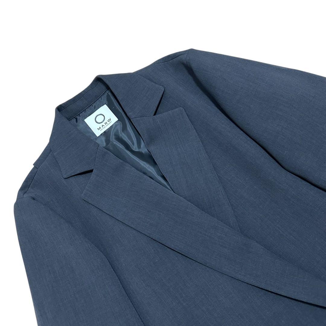 今季✨MARW バックアシンメトリージャケット 38 ダークグレー