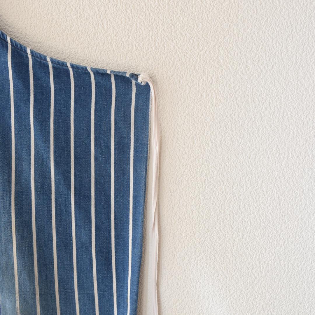 40's 40年代 ヴィンテージ インディゴ ストライプ ワークエプロン