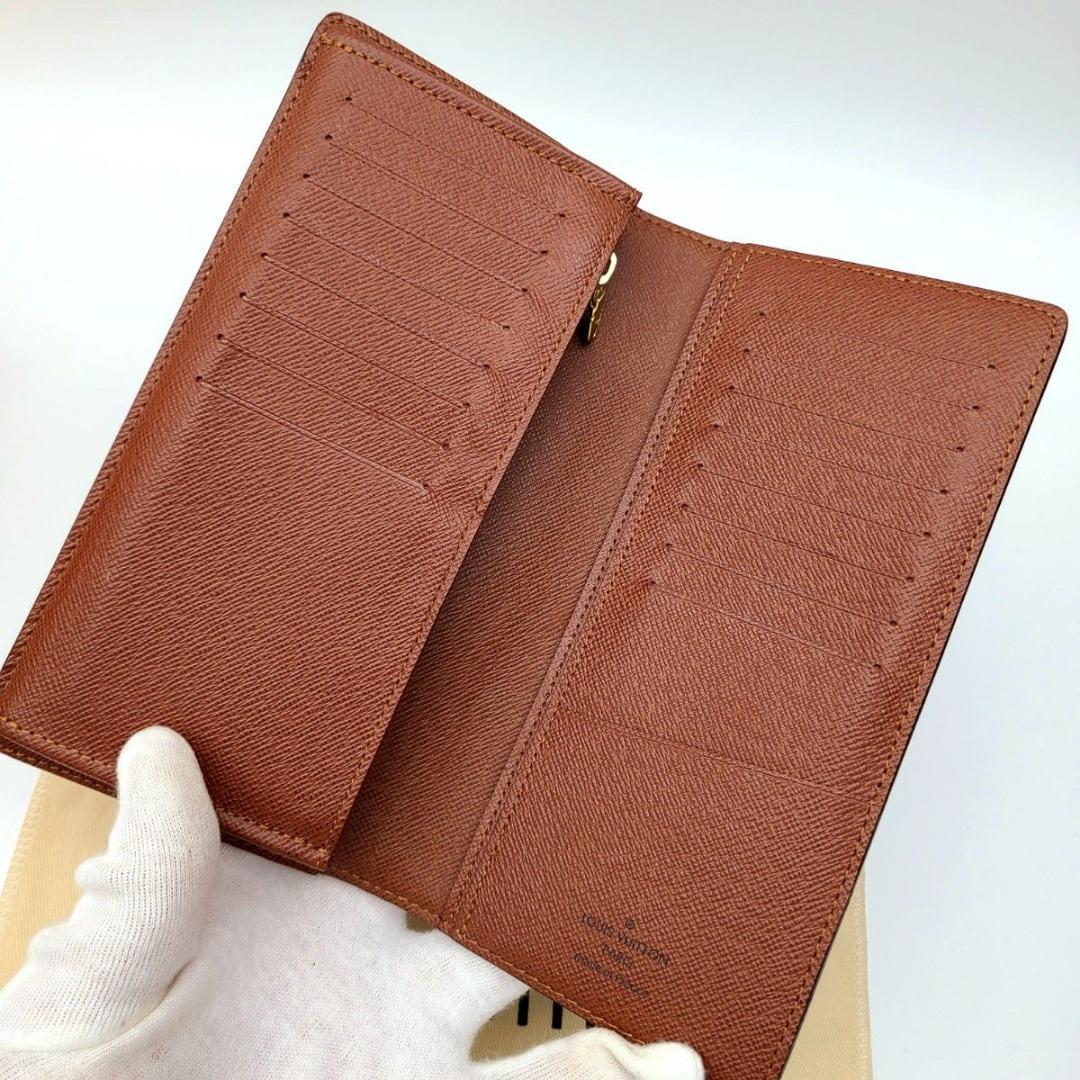 極美品 ルイヴィトン モノグラム 長財布 ポルトフォイユ ブラザ 新型 箱付
