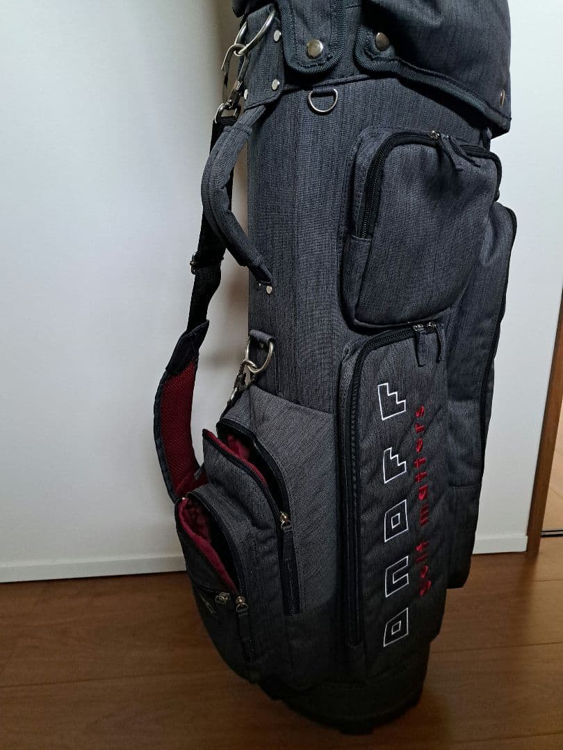 美品　ONOFF オノフ キャディバッグ 杢 （モク） グレー