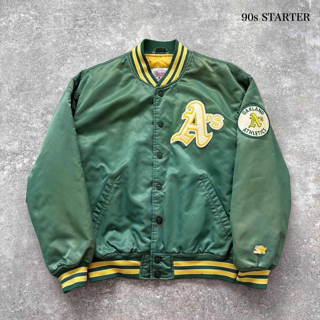 【STARTER】 OAKLAND ATHLETICS スタジャン ワッペン刺繍