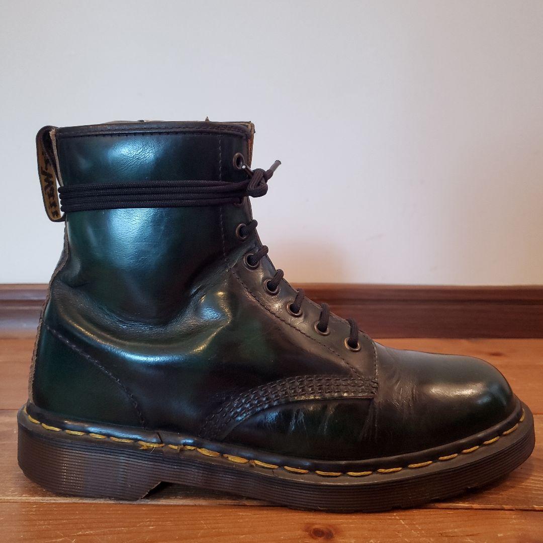 【希少濃緑×ゴールデンサイズ】英国製 ドクターマーチン 8ホール UK7.5
