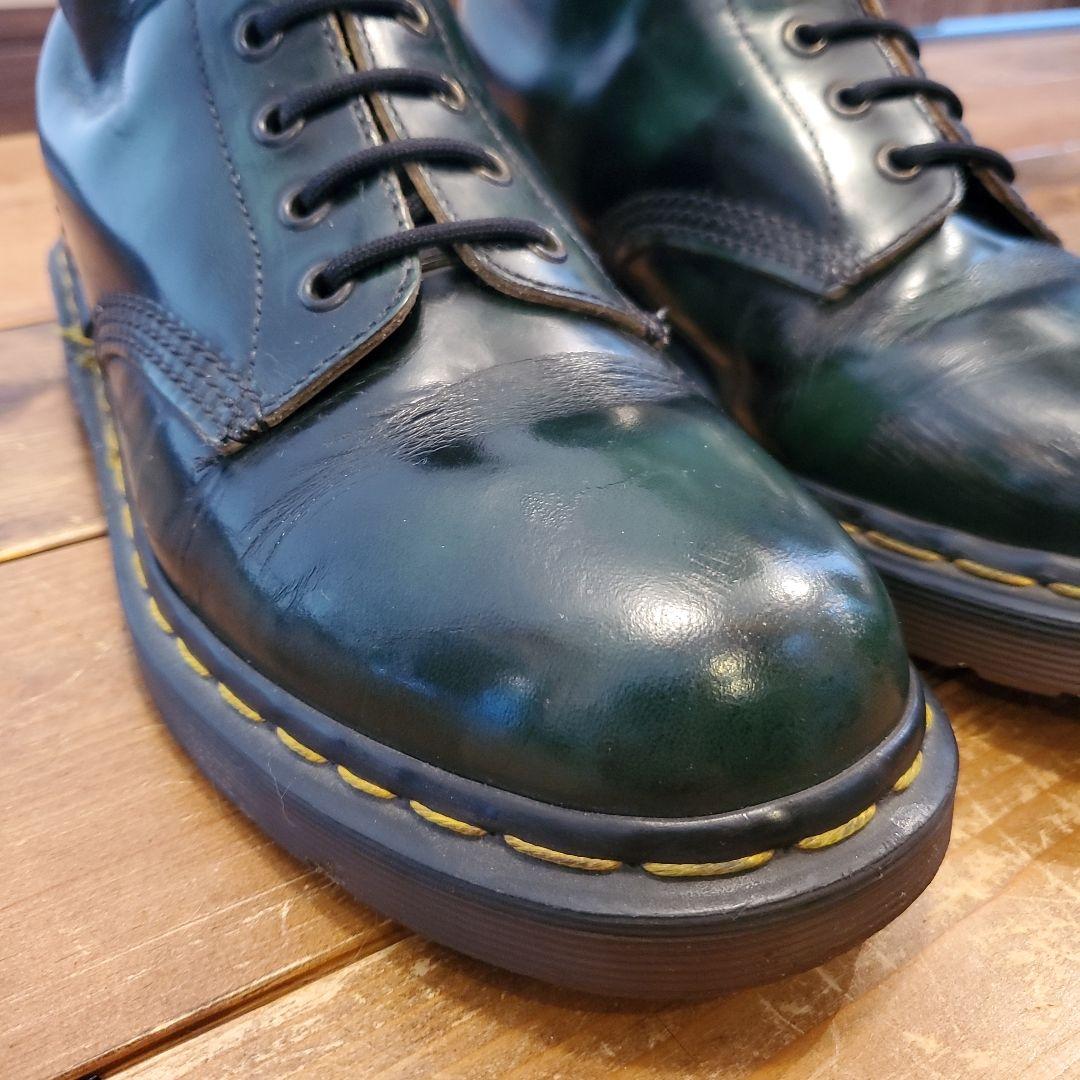 【希少濃緑×ゴールデンサイズ】英国製 ドクターマーチン 8ホール UK7.5