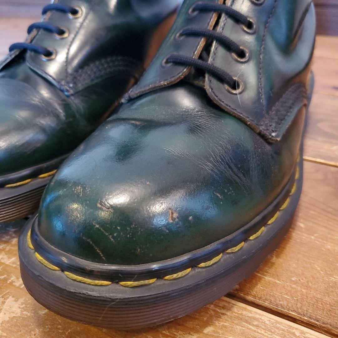 【希少濃緑×ゴールデンサイズ】英国製 ドクターマーチン 8ホール UK7.5