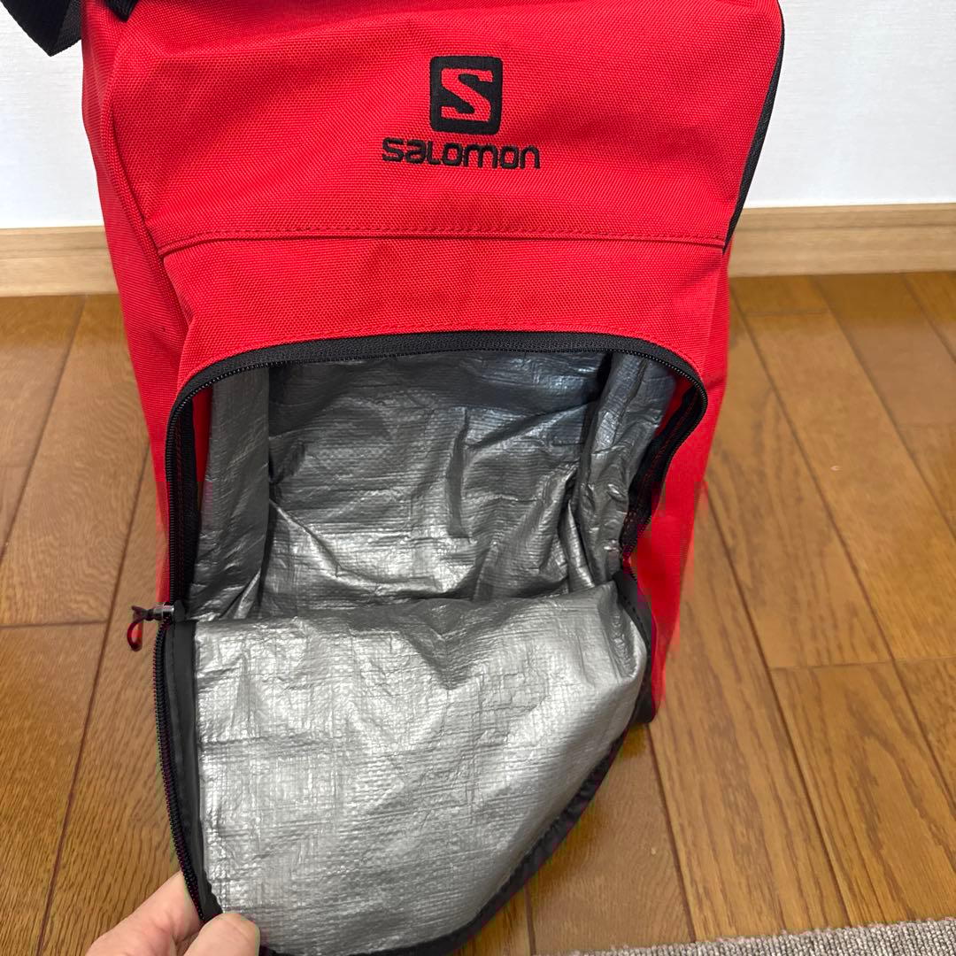 Salomon スノーボードブーツ ブラック&ブーツバッグ赤