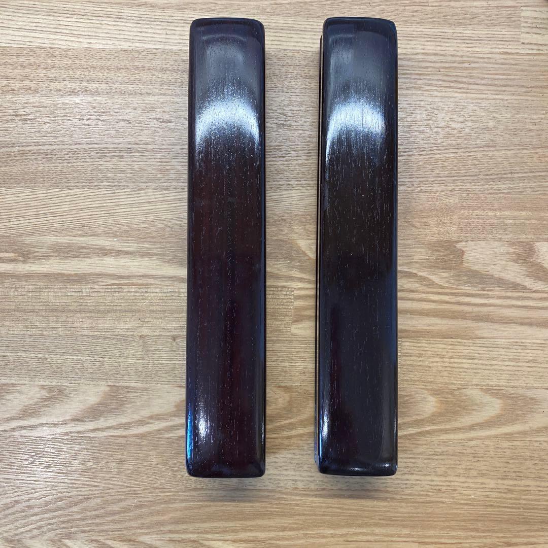 拍子木　紫檀　８寸　(24cm)