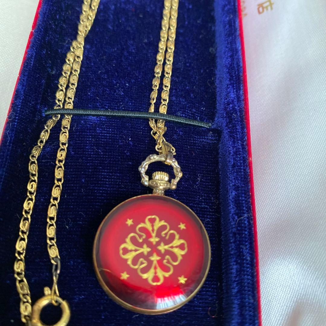 動作未確認/レア　美品　セイコー/SEIKO 17石　ネックレス時計