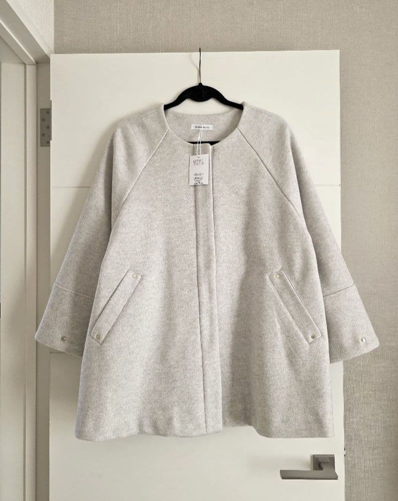 新品タグ付き ナチュラルクチュール☆〈osono〉２WAYノーカラーコート