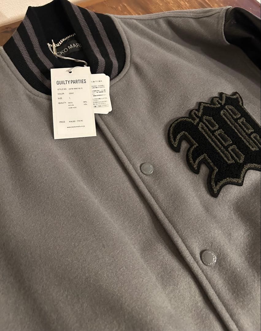 wacko maria スタジャン　新品未使用タグ付き　Lサイズ　24秋冬