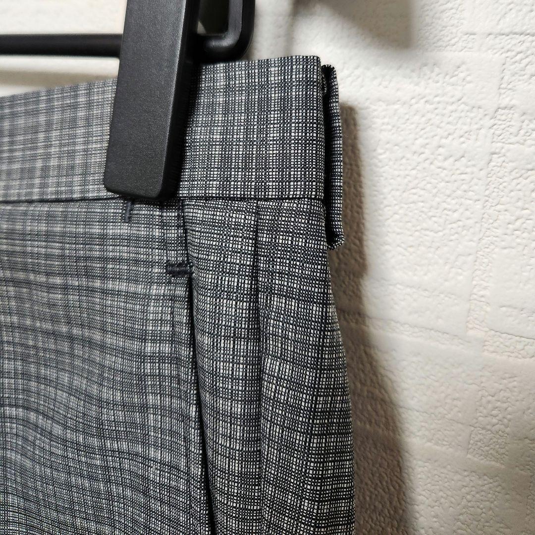 スーツカンパニー　メンズスーツ　スリーピース　グレーチェック　リバーシブルベスト