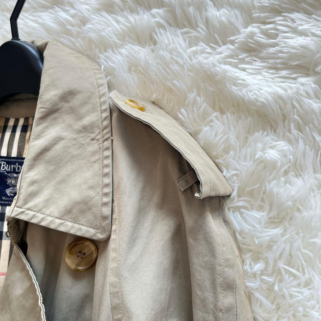 ヴィンテージ　バーバリー　トレンチコート　カーキ　ノバチェック　ベルト