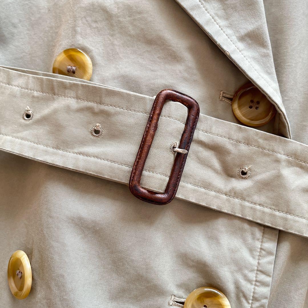 ヴィンテージ　バーバリー　トレンチコート　カーキ　ノバチェック　ベルト