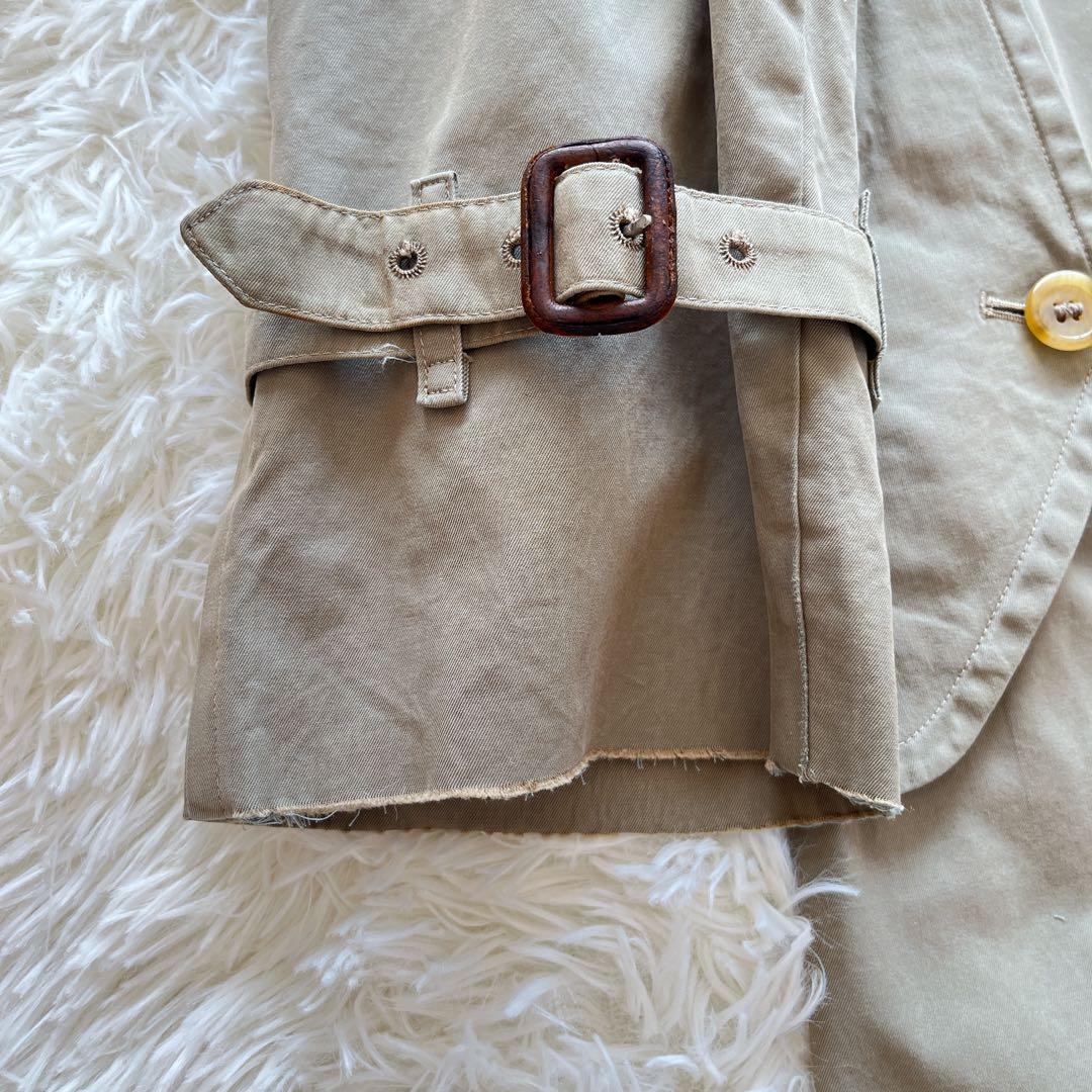 ヴィンテージ　バーバリー　トレンチコート　カーキ　ノバチェック　ベルト