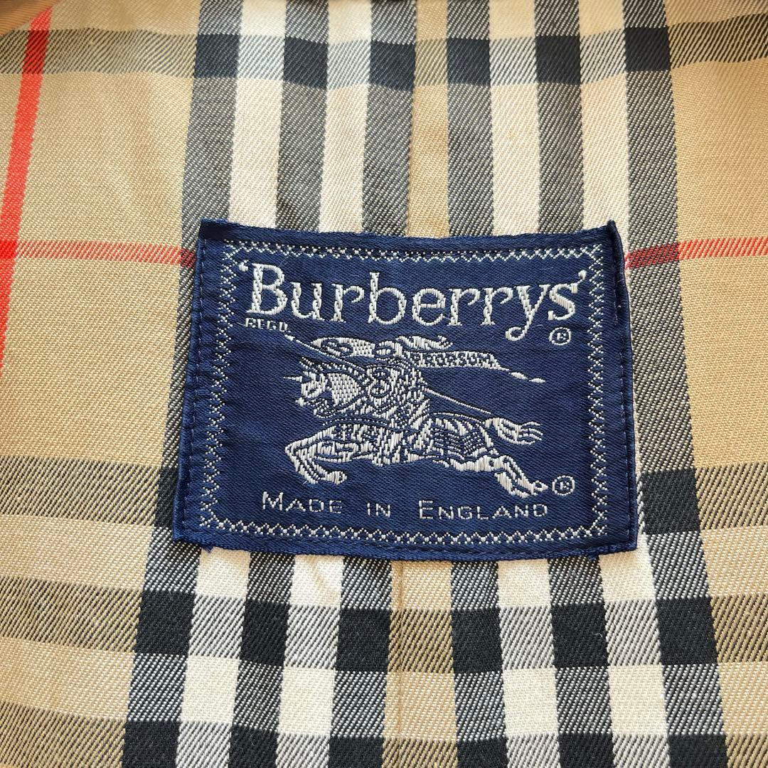 ヴィンテージ　バーバリー　トレンチコート　カーキ　ノバチェック　ベルト