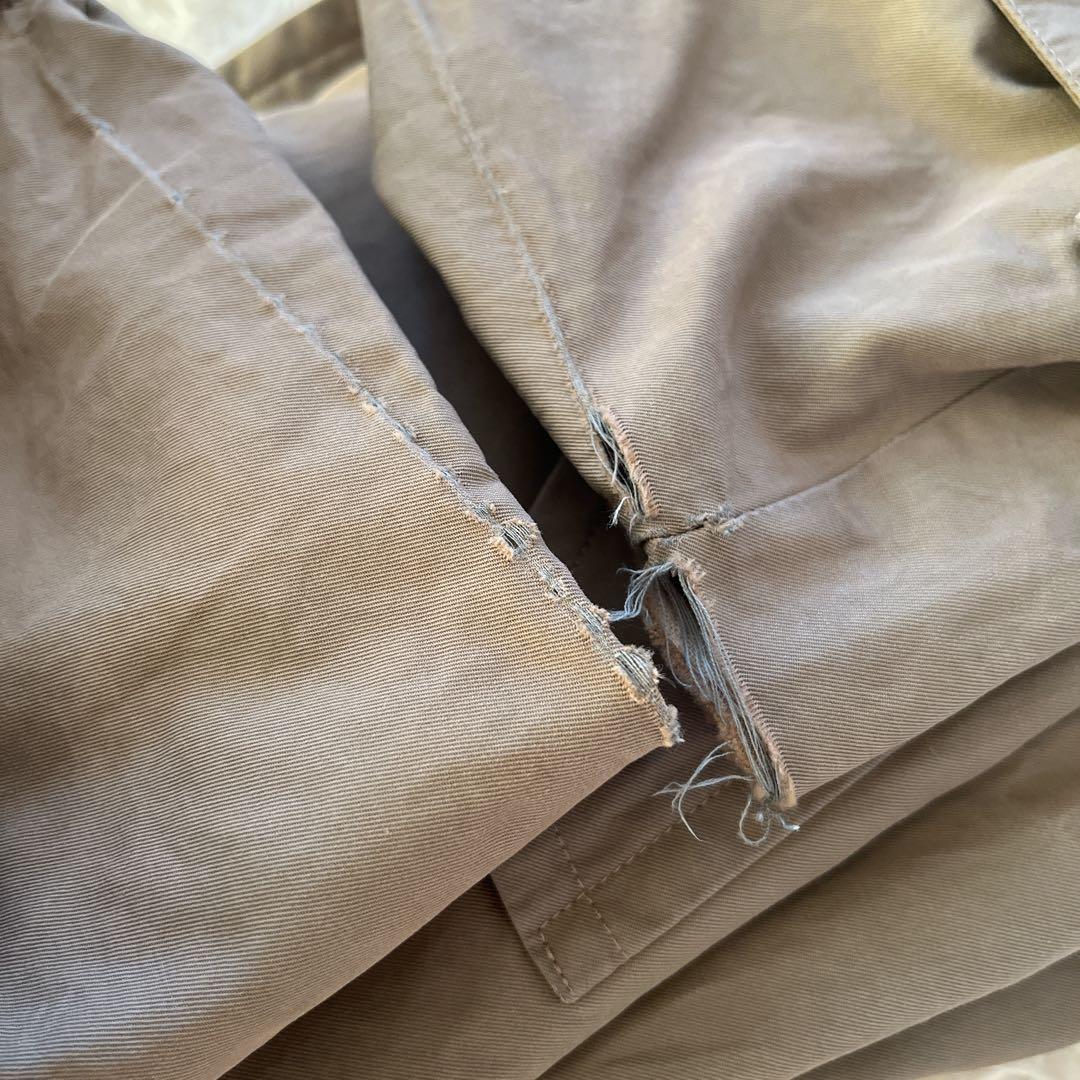 ヴィンテージ　バーバリー　トレンチコート　カーキ　ノバチェック　ベルト