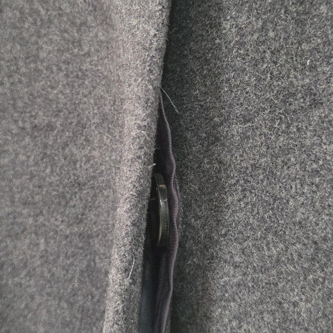 23区　ロングウールコート　48　大きいサイズ　日本製　アンゴラ混　比翼ボタン