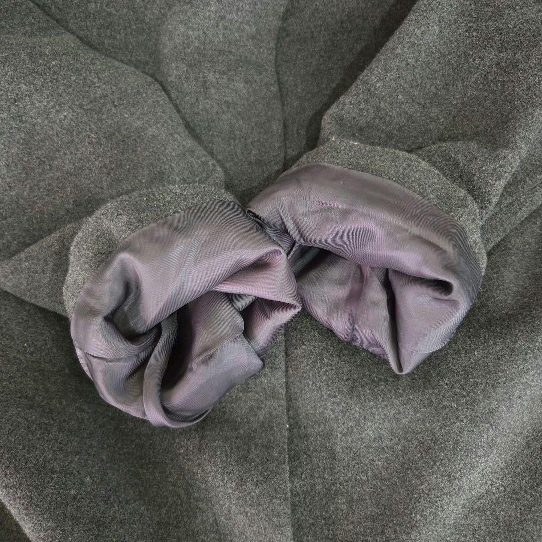 23区　ロングウールコート　48　大きいサイズ　日本製　アンゴラ混　比翼ボタン