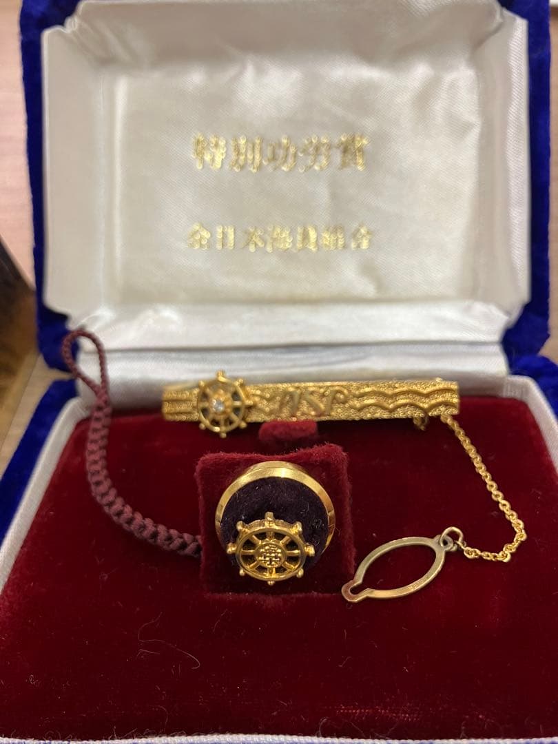 海員特別功労賞　タイピンセット