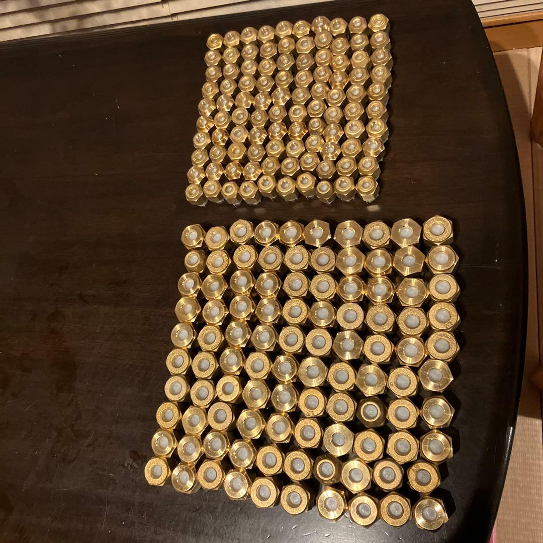 エアコン部材　フレアナット　2分3分　各100個セット合計200個