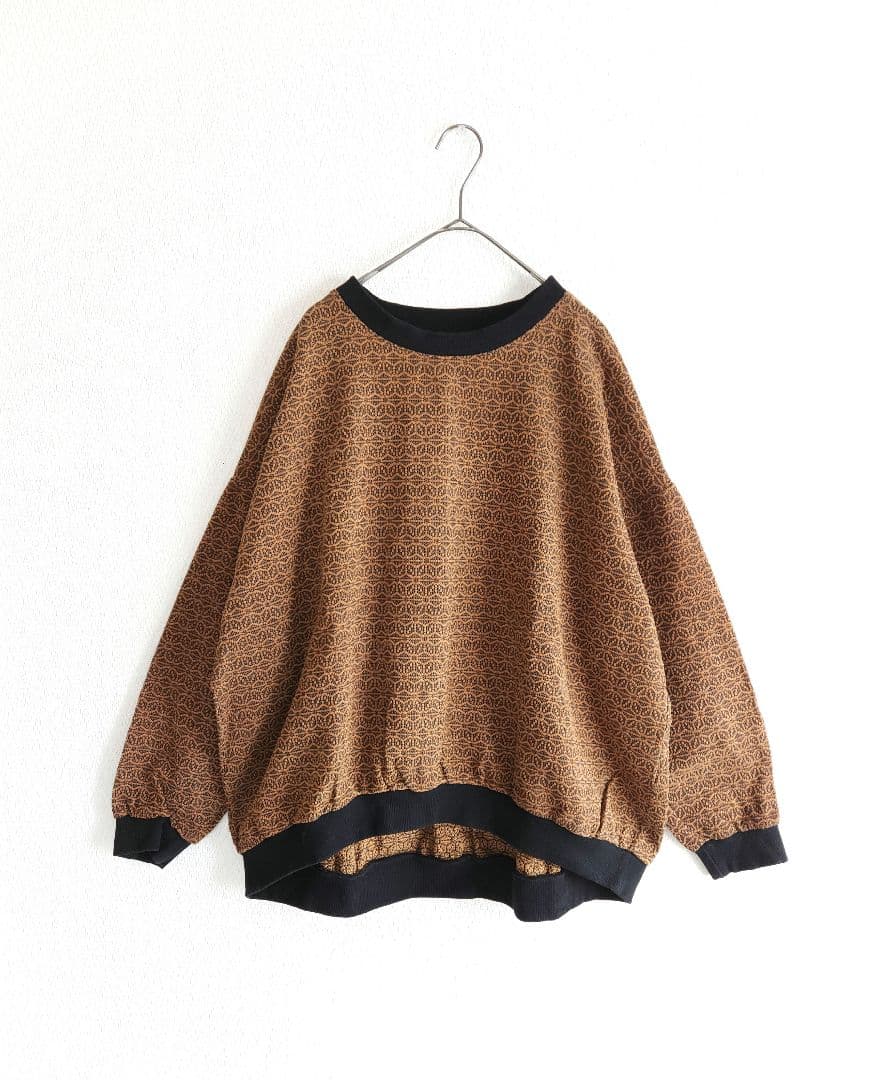 ◇ボンレスハム様◇UZUiRO　刺し子織　トレーナー　三河木綿　プルオーバー