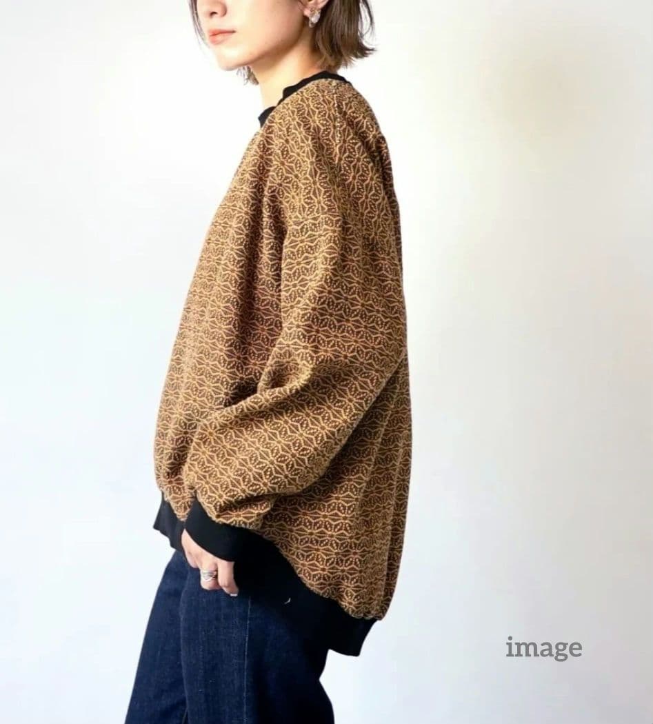 ◇ボンレスハム様◇UZUiRO　刺し子織　トレーナー　三河木綿　プルオーバー