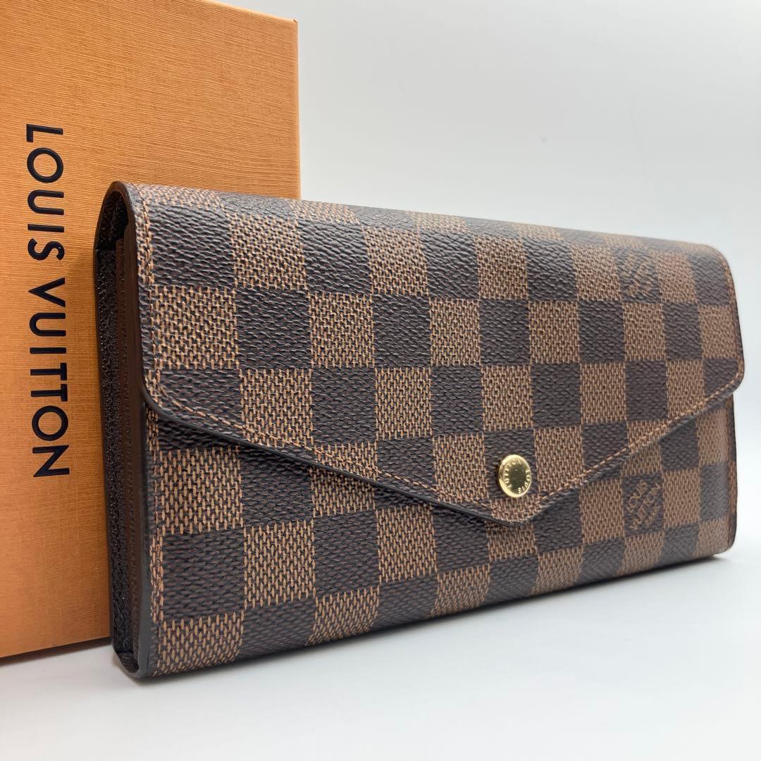 極美品✨ルイヴィトン ダミエ エベヌ ポルトフォイユ サラ 新型 長財布