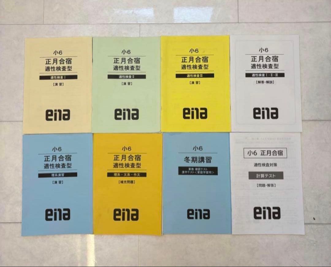 ena 正月合宿⭐︎特訓2024年小6 適性検査対策資料セット