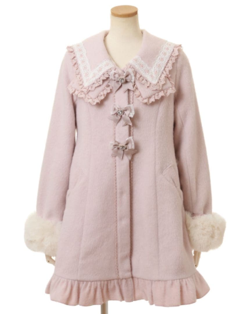 リボンセーラーコート ピンク LIZLISA リズリサ