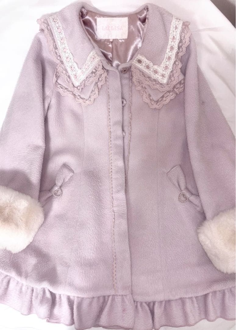 リボンセーラーコート ピンク LIZLISA リズリサ