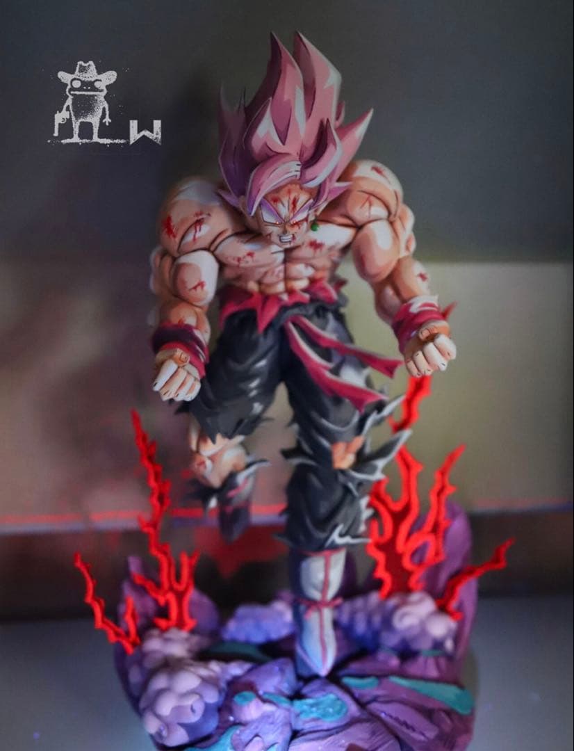 ドラゴンボールフィギュア超サイヤ人 孫悟空リペイント2D 1体限定　ピンク
