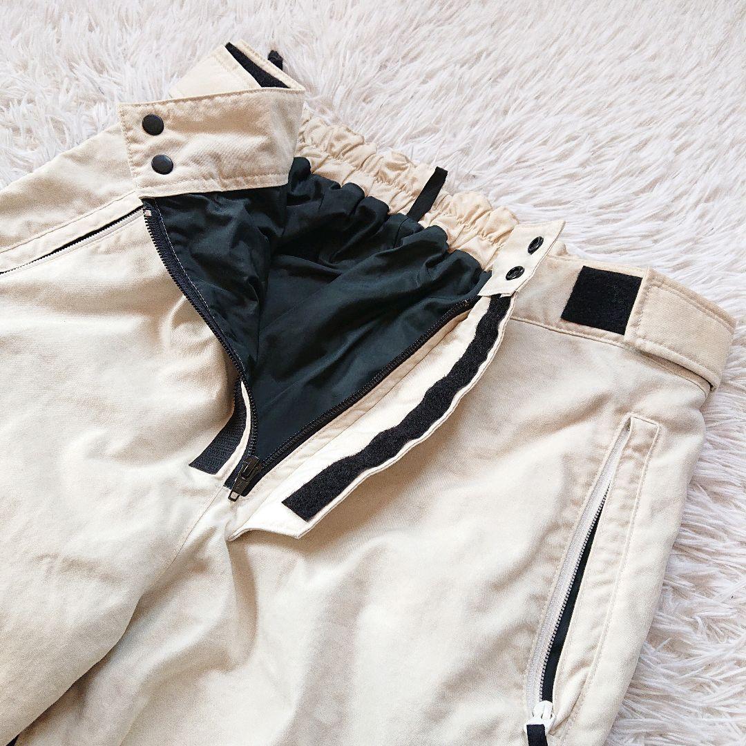 90s ノースフェイス Dermizax スキーウェア スノボパンツ 刺繍ロゴ