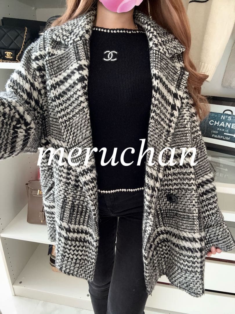 【美品】ROSE BUD オーバーサイズ チェック柄コート アウター