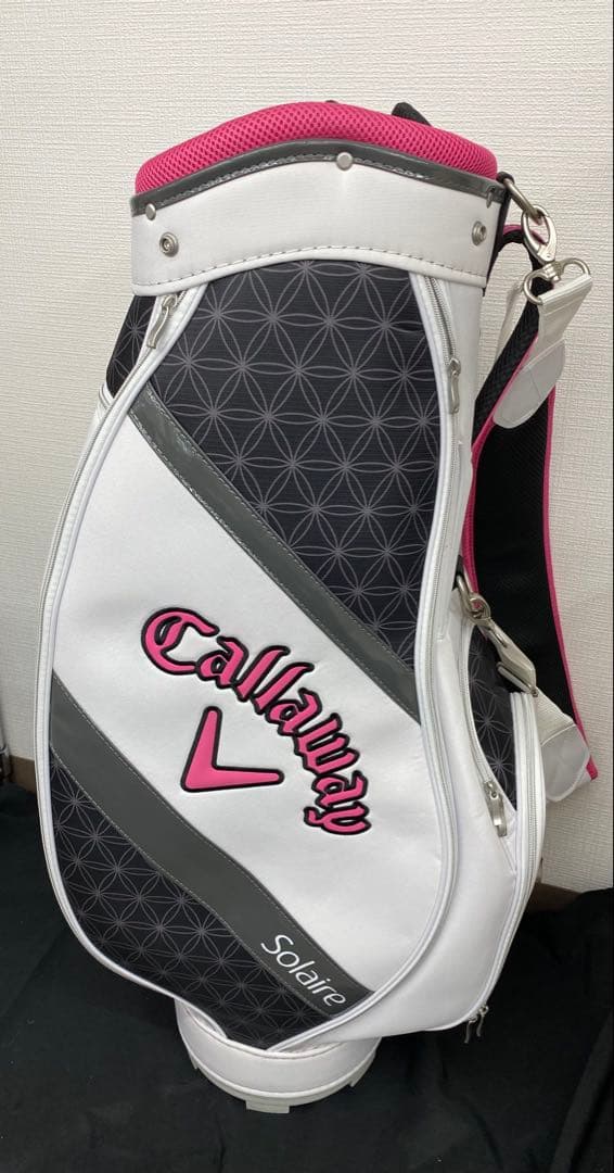 Callaway キャディバッグ ホワイト/グレー/ピンク