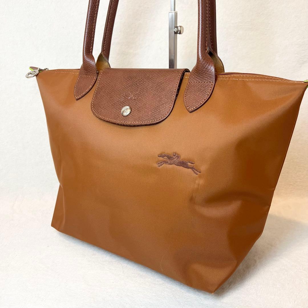 LONGCHAMP ロンシャン ルプリアージュ コニャック トートバッグ A4