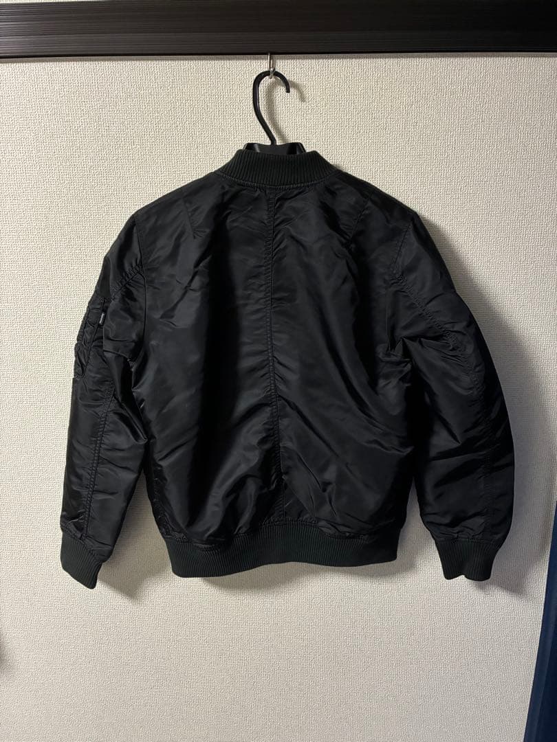 超美品！Supreme Reversible Checkered MA-1 黒S