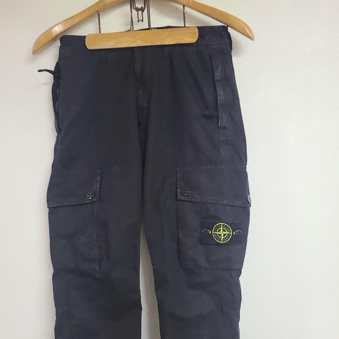 Stone  ストーンアイランド カーゴパンツ ブラック W30