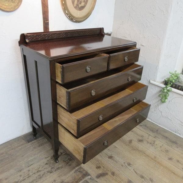 イギリス アンティーク 家具 チェスト 洋服タンス ドロワーズ 収納 6794d