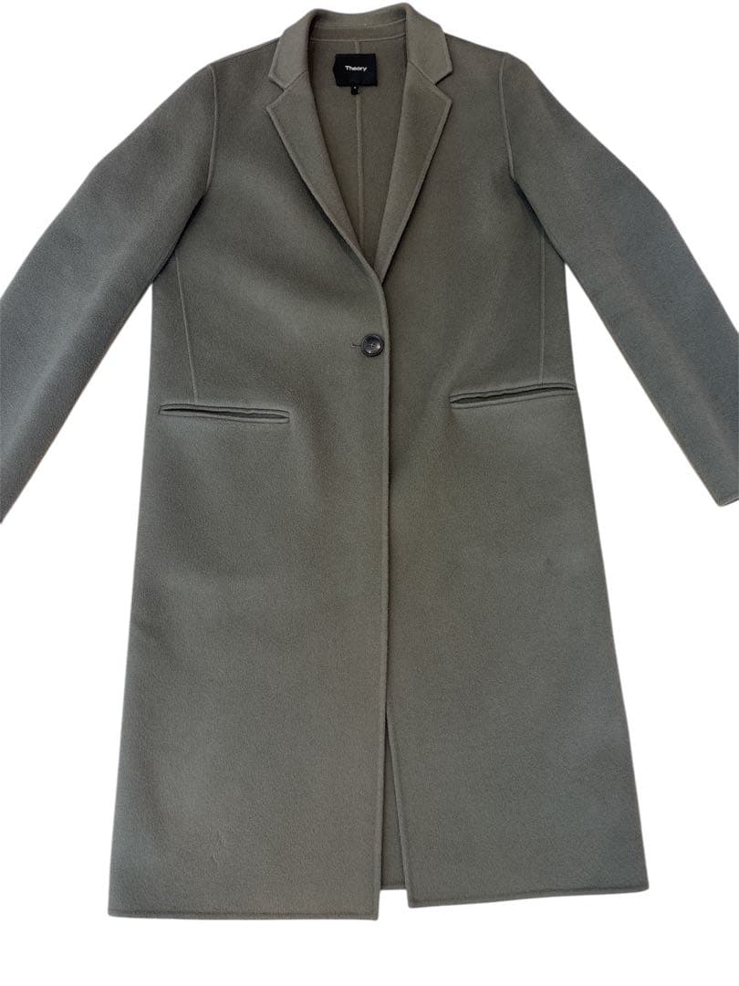 theory セオリー　エッセンシャルリバーコート　カシミヤ混　チェスターコート
