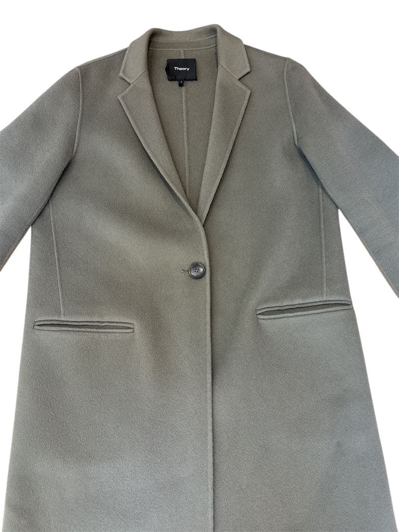 theory セオリー　エッセンシャルリバーコート　カシミヤ混　チェスターコート