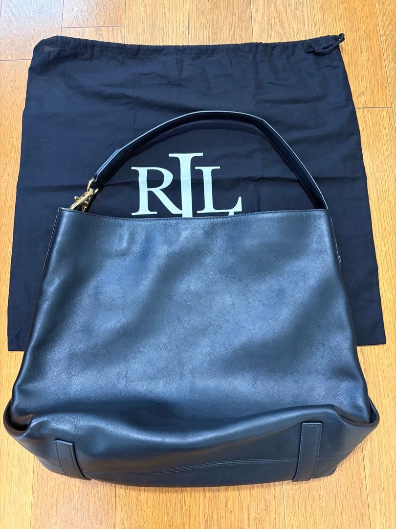 【リエ様】ラルフローレン　レザー ショルダーバッグ