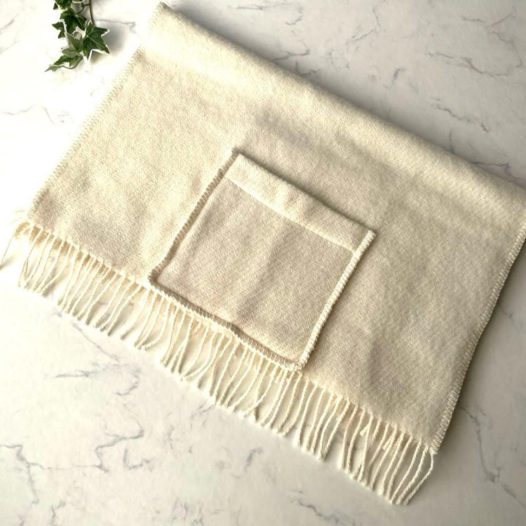 ラプアン カンクリ LAPUAN KANKURIT ポケットショール ホワイト