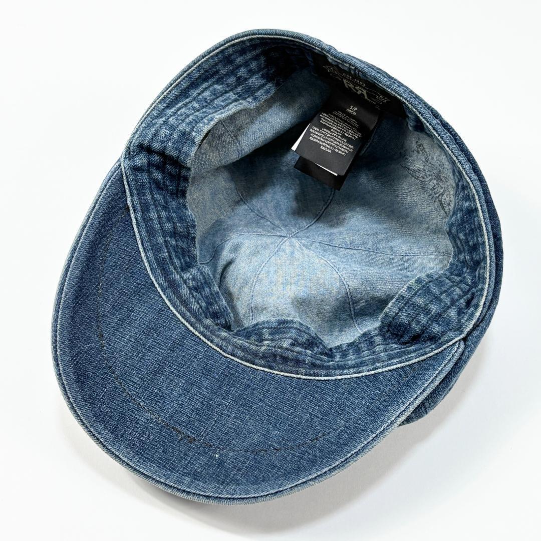 美品 RRL DENIM NEWSBOY CAP デニム ニュースボーイキャップ